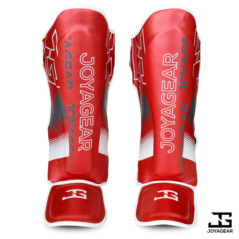 Joya Evolution Shin Guards Red