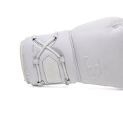 Joyagear Elite Performance Leather Lace Up Boxing Gloves White