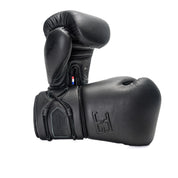 Joyagear Elite Performance Leather Lace Up Boxing Gloves Black