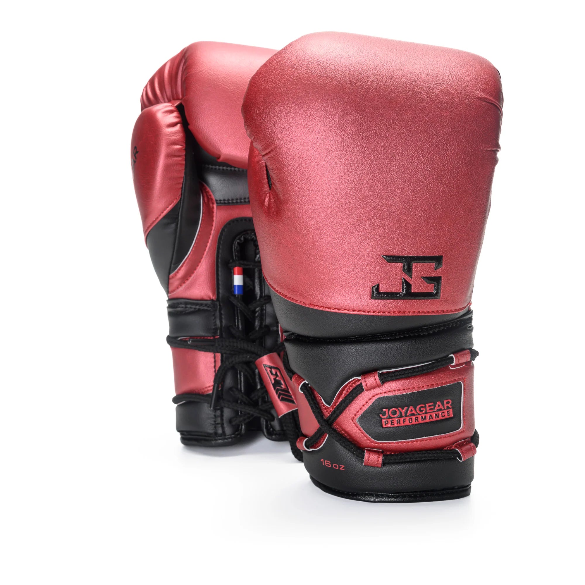 Joyagear Performance Lace Up Boxing Gloves Red