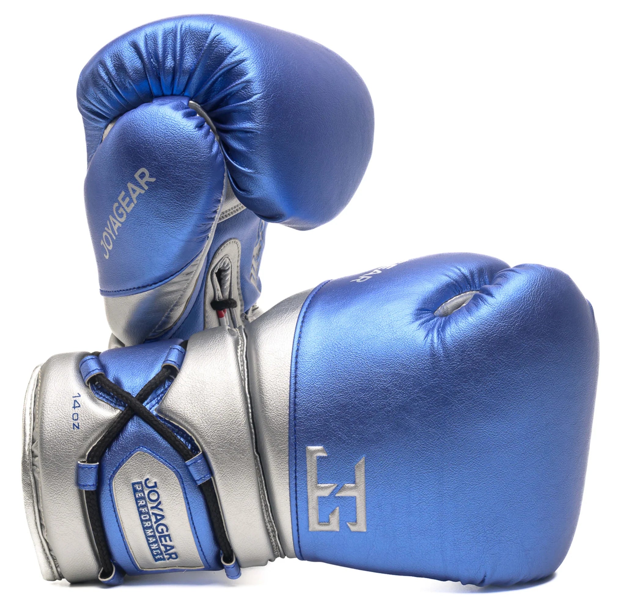 Joyagear Performance Lace Up Boxing Gloves Blue