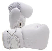 Joyagear Elite Performance Leather Lace Up Boxing Gloves White