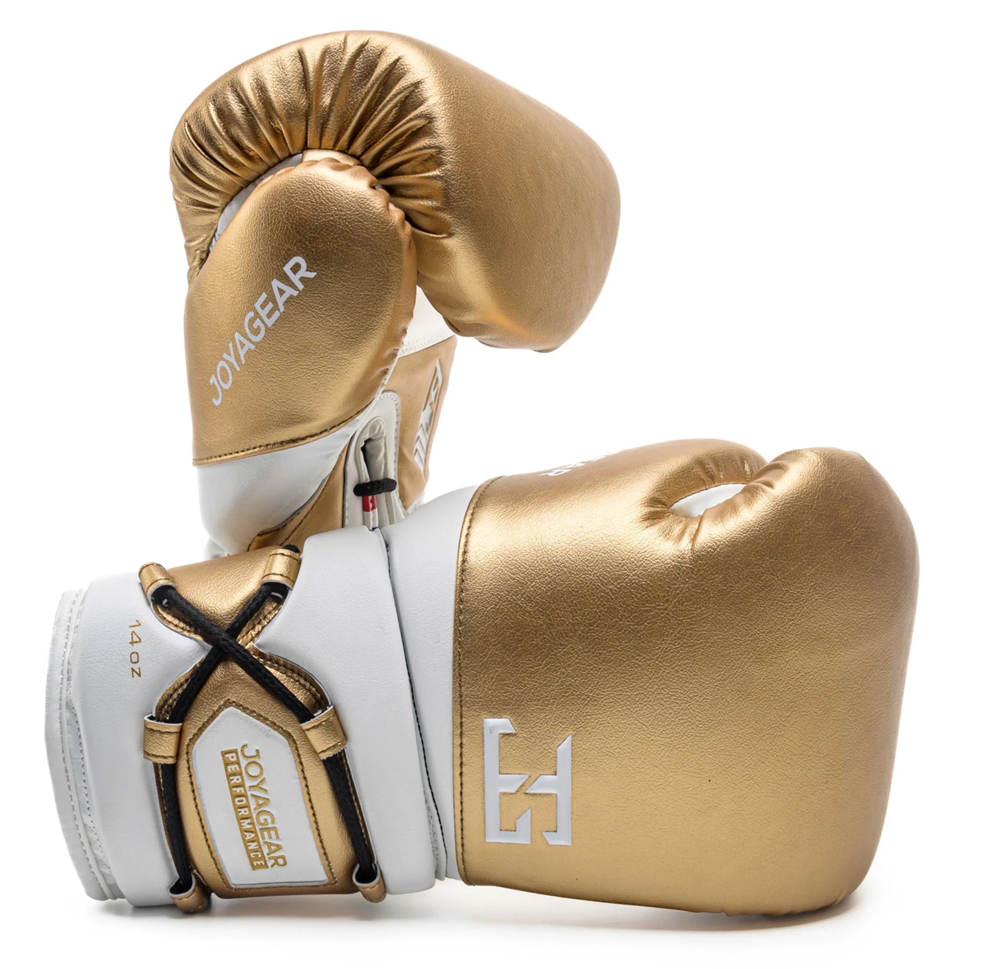 Joyagear Performance Lace Up Boxing Gloves Gold