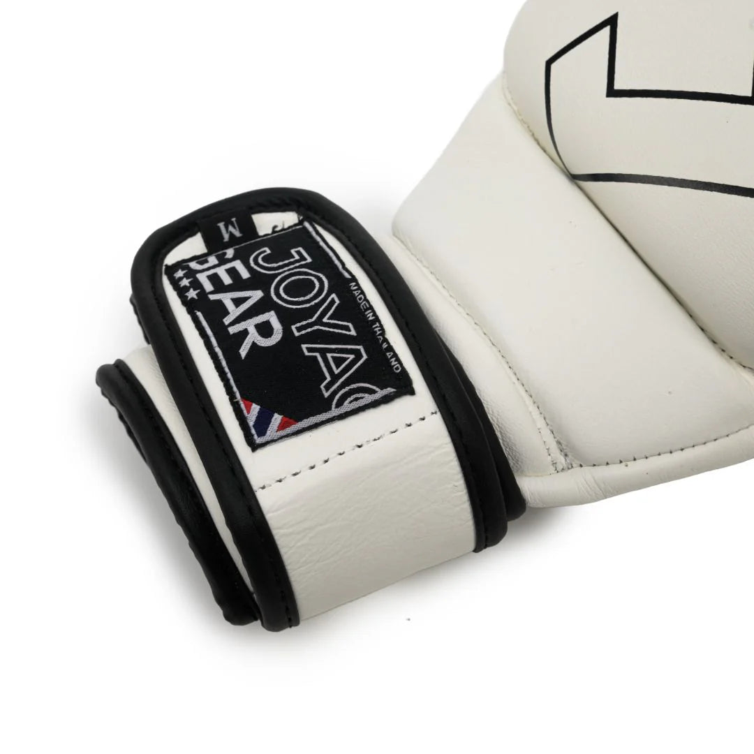 Joyagear Strike Leather MMA Sparring Gloves White