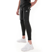 Joya 2-1 short with Long Leggings - Black/Black