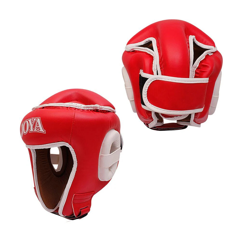 Joya Combat Open Face Headguard Red