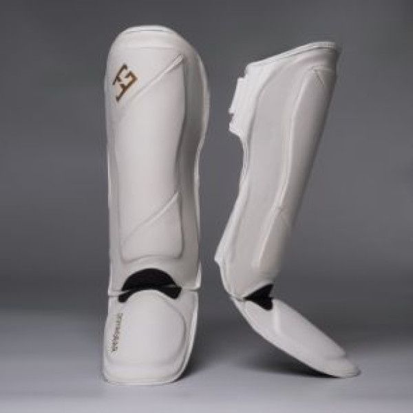 Joyagear Performance Shinguards white/gold