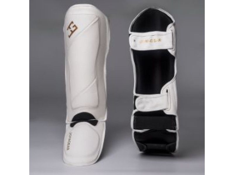 Joyagear Performance Shinguards white/gold