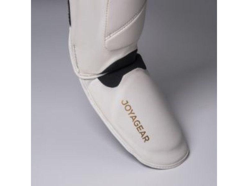 Joyagear Performance Shinguards white/gold
