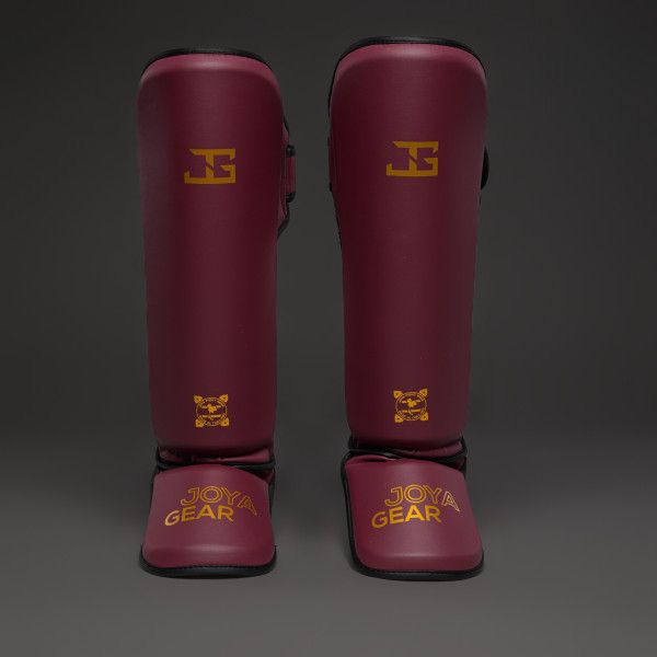 Joyagear SIAM Shinguards - MAROON/BLACK